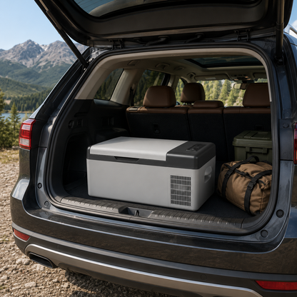 TAZEET Portable Car Refrigerator Freezer, C15 15L / C20 20L, 12V/24V DC