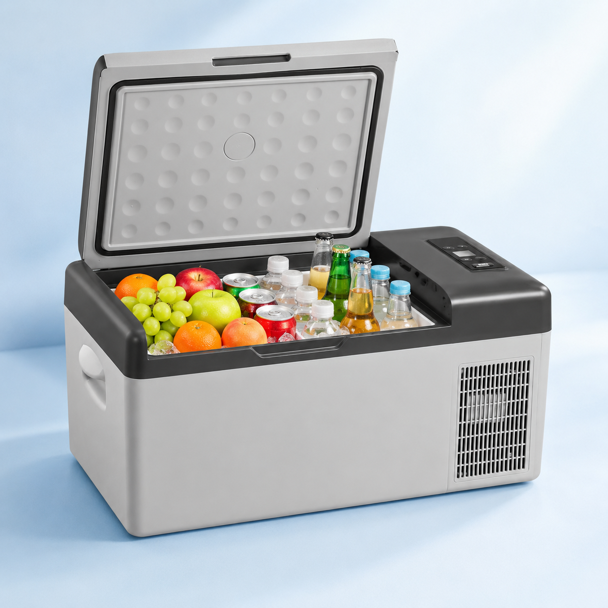TAZEET Portable Car Refrigerator Freezer, C15 15L / C20 20L, 12V/24V DC