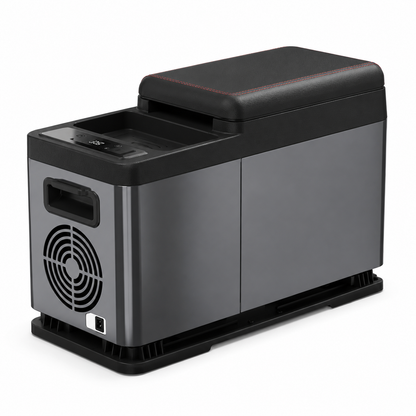 TAZEET CF8 8L Dual-Zone Car Armrest Refrigerator Freezer, 12V/24V DC, Compressor Cooling
