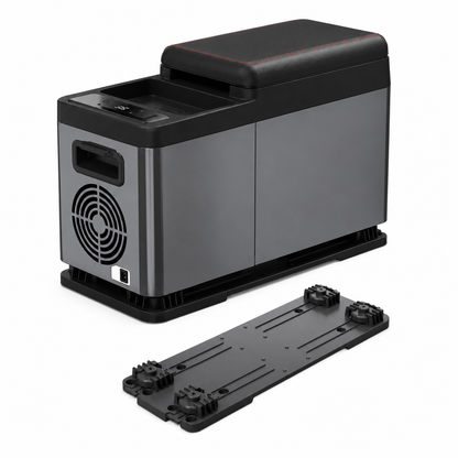 TAZEET CF8 8L Dual-Zone Car Armrest Refrigerator Freezer, 12V/24V DC, Compressor Cooling