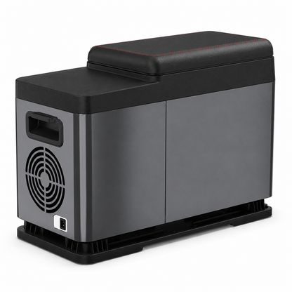TAZEET CF8 8L Dual-Zone Car Armrest Refrigerator Freezer, 12V/24V DC, Compressor Cooling