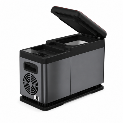 TAZEET CF8 8L Dual-Zone Car Armrest Refrigerator Freezer, 12V/24V DC, Compressor Cooling