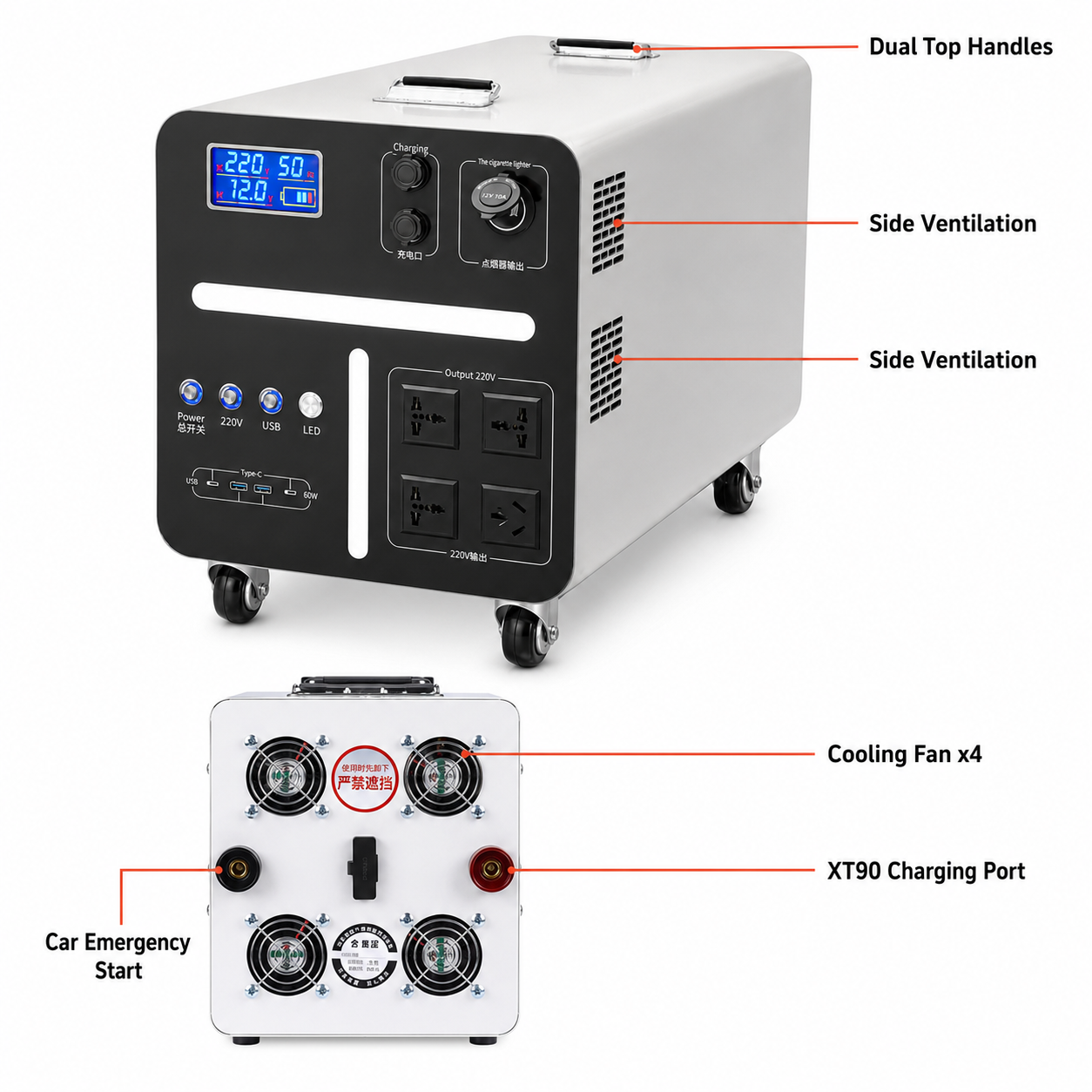 CN3000W Portable Power Station 3000Wh - product image 5