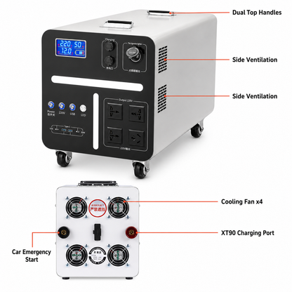 CN3000W Portable Power Station 3000Wh - product image 5