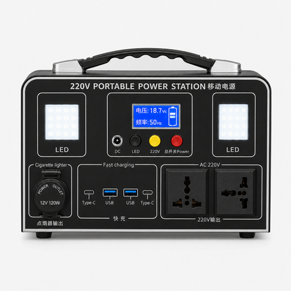 STN300 300W Portable Power Station, 300Wh, MPPT Solar Charging Support