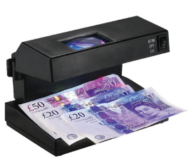 Currency Verifier Model AD-2138, UV Light and Magnetic Detection, Built-in Magnifier, Energy-Saving Design