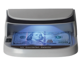 Currency Verifier with Battery Model AL-09, UV Light Detection, Compact & Portable