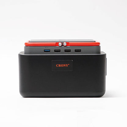 Portable Power Station – Model BS100, 120W Output with 45000mAh Battery and Solar Panel - Tazeet.com