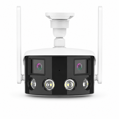 EW 180 Degree Panorama Outdoor Security Camera - Dual 8MP Lenses, 4K, IP66