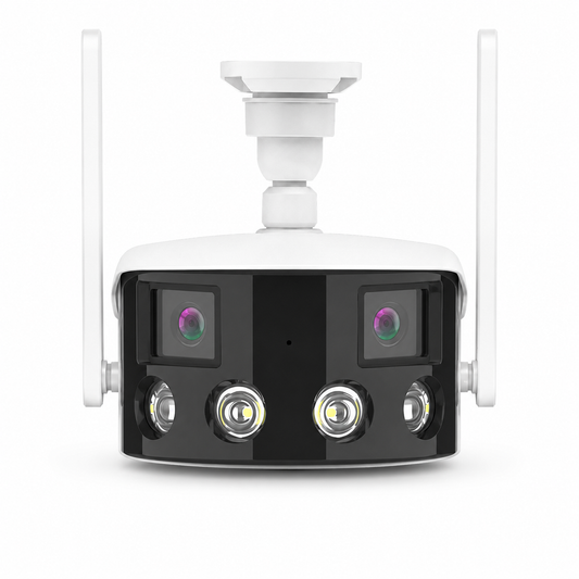 EW 180 Degree Panorama Outdoor Security Camera - Dual 8MP Lenses, 4K, IP66