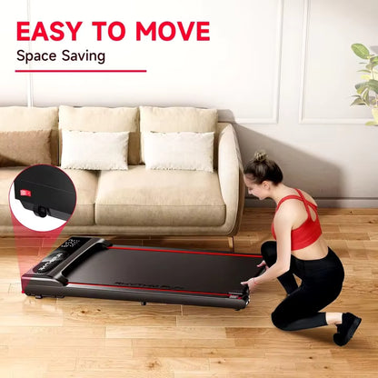 TAZEET EM-1306 Under Desk Walking Pad with Remote & Zwift App - Quiet 2HP Treadmill for Home & Office Use 🚶‍♂️