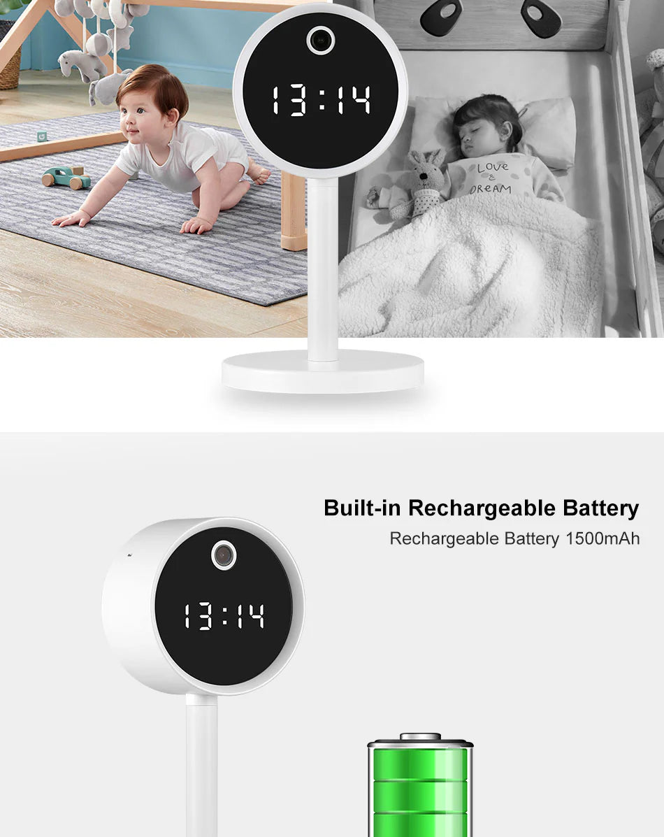 X8-1080P Wi-Fi Clock Camera | Wireless Home Security Cam with Night Vision & Two-Way Audio - Tazeet.com