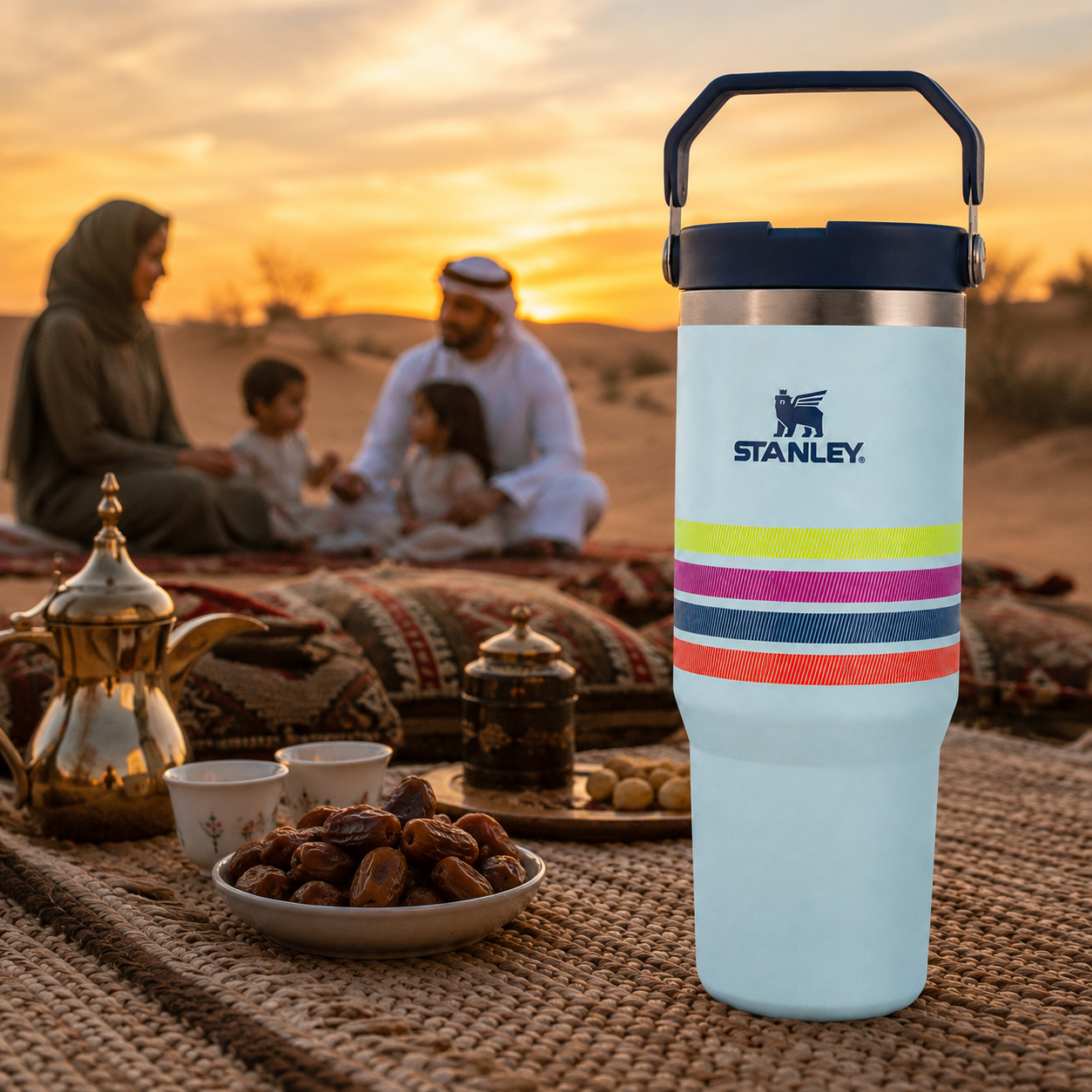 Stanley IceFlow Flip Straw Tumbler 30 oz, stainless steel vacuum insulated with flip-up straw and carry handle