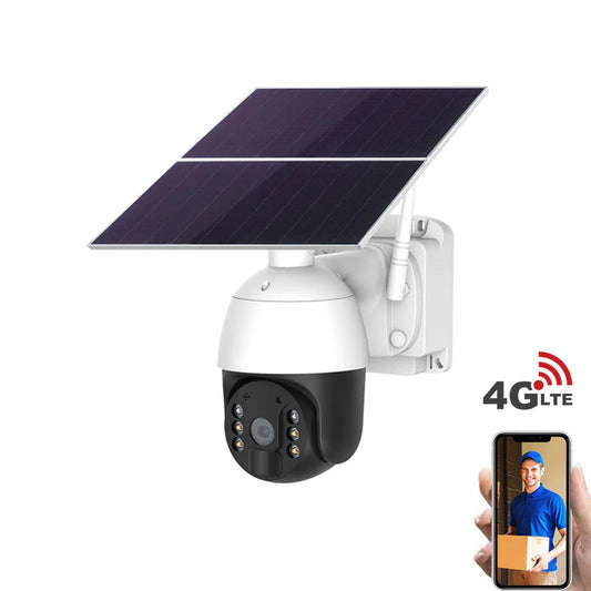 Solar PTZ Wireless Camera RBX-SL100 | 2MP, 355° PTZ, Motion Detection, IP65 Weatherproof - Tazeet.com