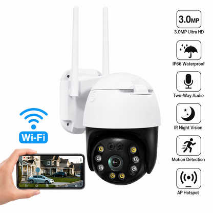 NIP-20HS PTZ Security Camera | 5MP | 2K | IR Night Vision | Two-Way Audio