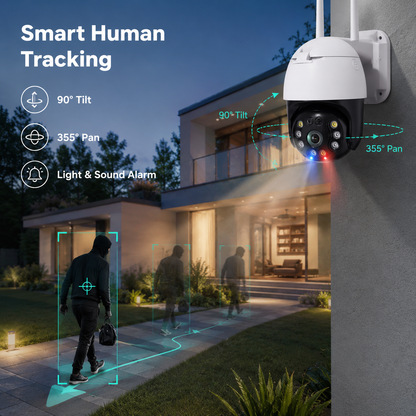 NIP-20HS PTZ Security Camera | 5MP | 2K | IR Night Vision | Two-Way Audio