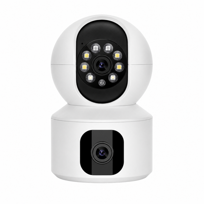 NIP-32 Dual-Lens PTZ Security Camera - 4MP 1080P with Motion Tracking & Two-Way Audio
