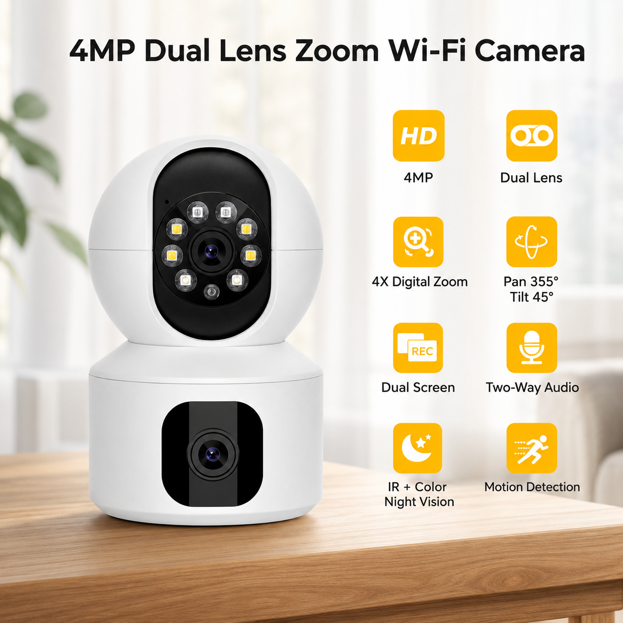 NIP-32 Dual-Lens PTZ Security Camera 4MP - product image 6