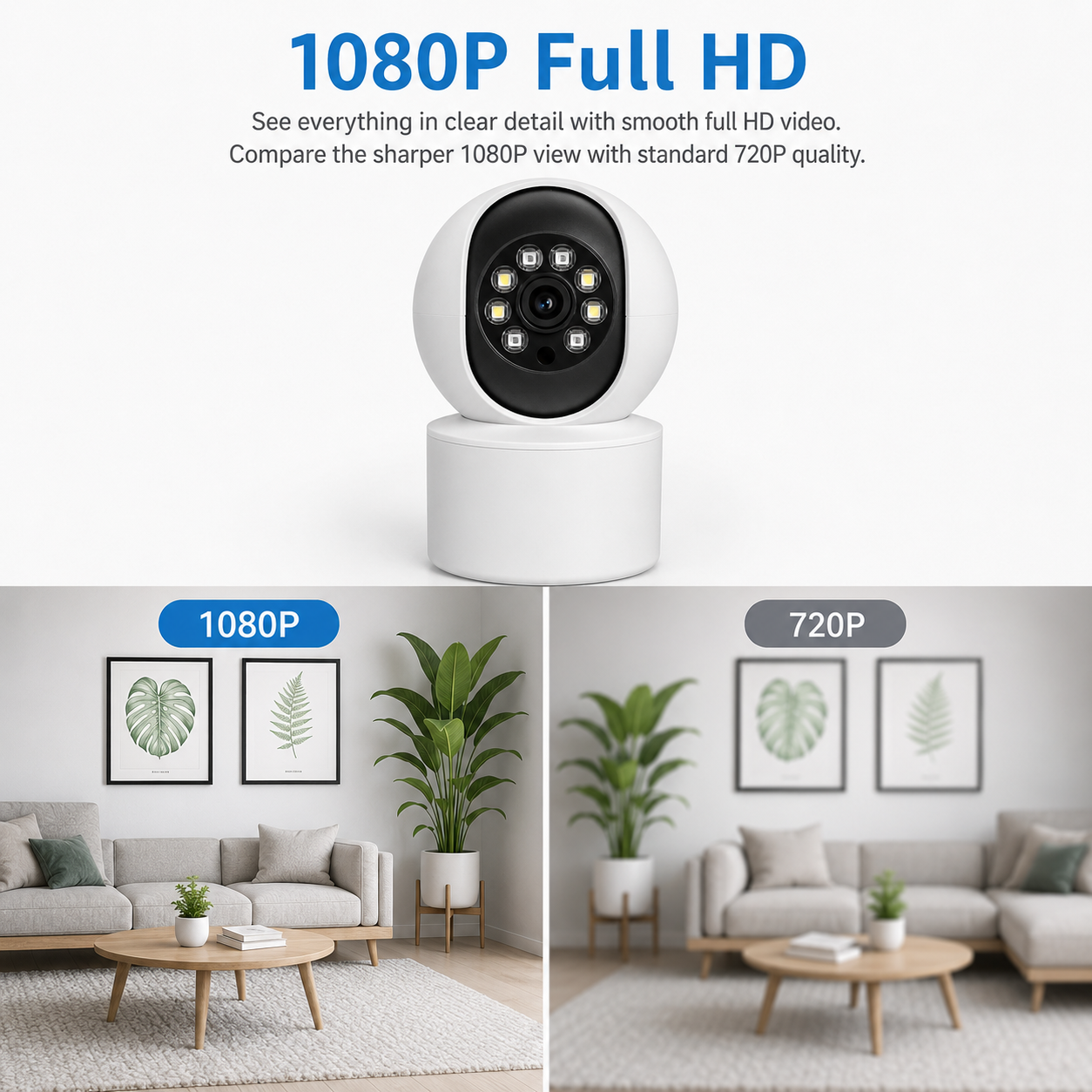 NIP-500+ PTZ Security Camera | 5MP | 1080P | IR Night Vision | Two-Way Audio