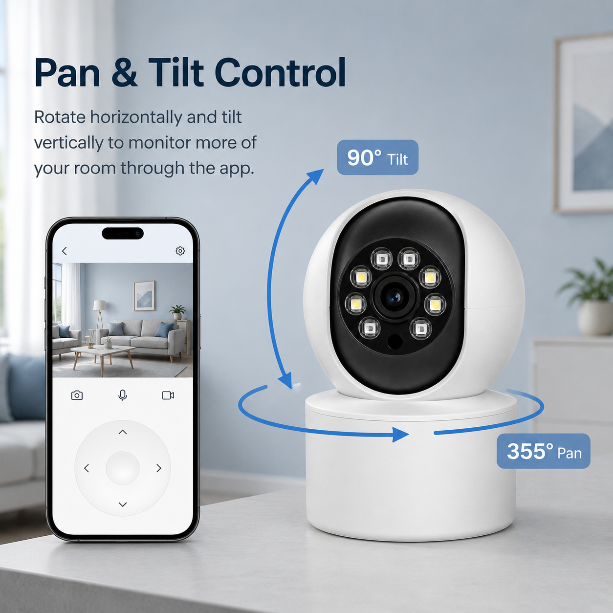 NIP-500+ PTZ Security Camera | 5MP | 1080P | IR Night Vision | Two-Way Audio