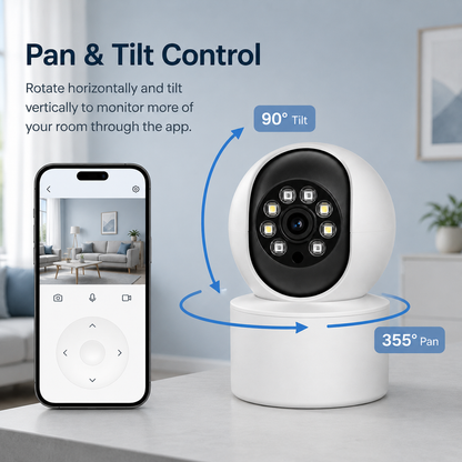 NIP-500+ PTZ Security Camera | 5MP | 1080P | IR Night Vision | Two-Way Audio