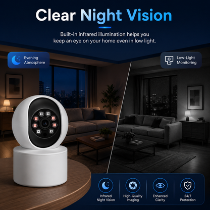 NIP-500+ PTZ Security Camera | 5MP | 1080P | IR Night Vision | Two-Way Audio