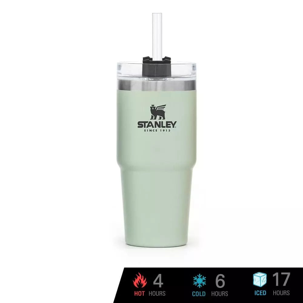 Stanley Quencher H2.O FlowState™ Tumbler 20oz (590ml) – BPA-Free, Double-Wall Vacuum Insulated, Sustainable Stainless Steel