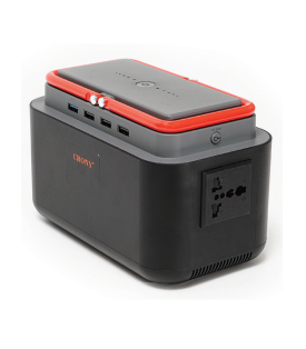 Portable Power Station – Model BS100, 120W Output with 45000mAh Battery and Solar Panel - Tazeet.com