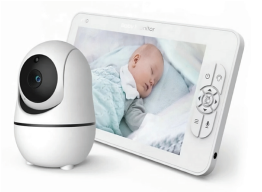 PTZ Wireless Baby Monitor with 7” HD LCD Display - Model SM70PTZ | Temperature Alarm & IR Night Vision