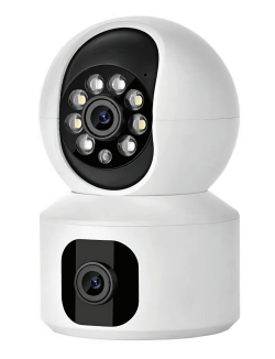 NIP-32 PTZ Wireless Dual Lens Camera | 1080P, IR Night Vision, Motion Tracking, Two-way Audio