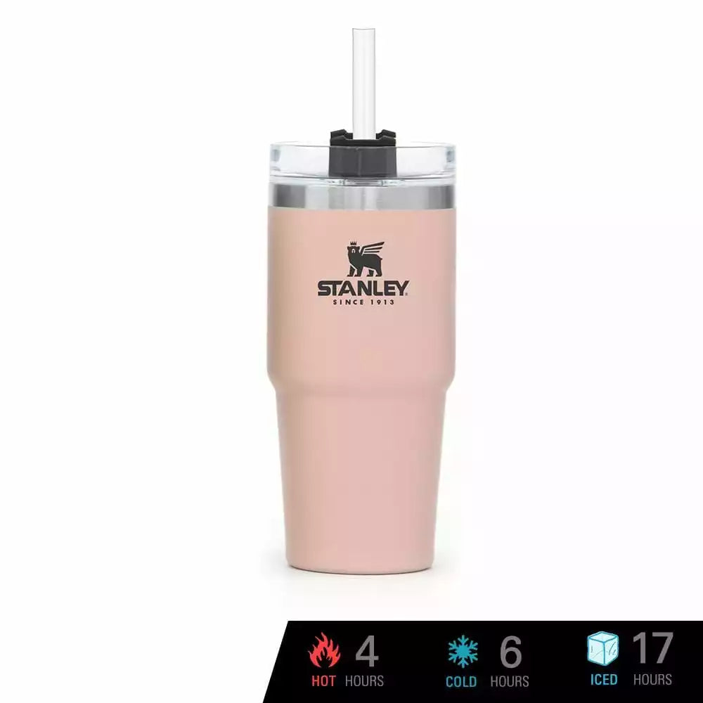 Stanley Quencher H2.O FlowState™ Tumbler 20oz (590ml) – BPA-Free, Double-Wall Vacuum Insulated, Sustainable Stainless Steel