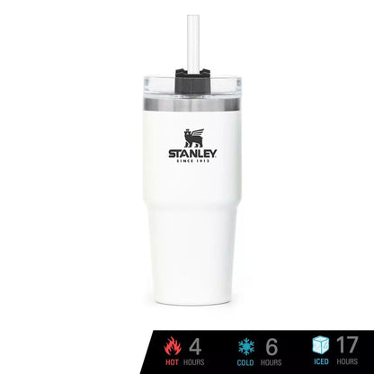 Stanley Quencher H2.O FlowState™ Tumbler 20oz (590ml) – BPA-Free, Double-Wall Vacuum Insulated, Sustainable Stainless Steel