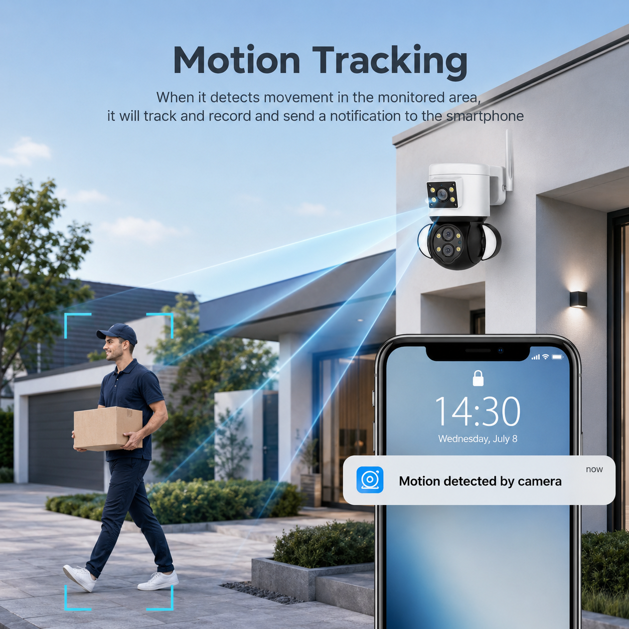 ST-430 Triple-Lens PTZ Security Camera | 5MP | 2592 x 2048 | 10x Optical Zoom