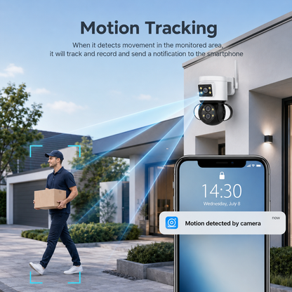 ST-430 Triple-Lens PTZ Security Camera | 5MP | 2592 x 2048 | 10x Optical Zoom