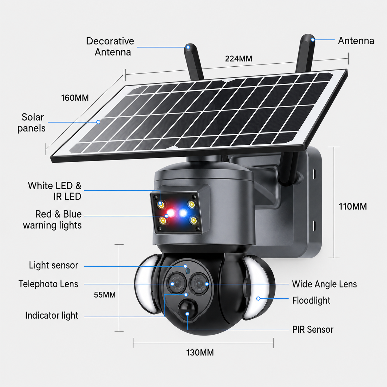 ST-558 Solar Dual-Lens PTZ Security Camera 2K - product image 8
