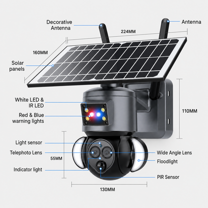 ST-558 Solar Dual-Lens PTZ Security Camera 2K - product image 8