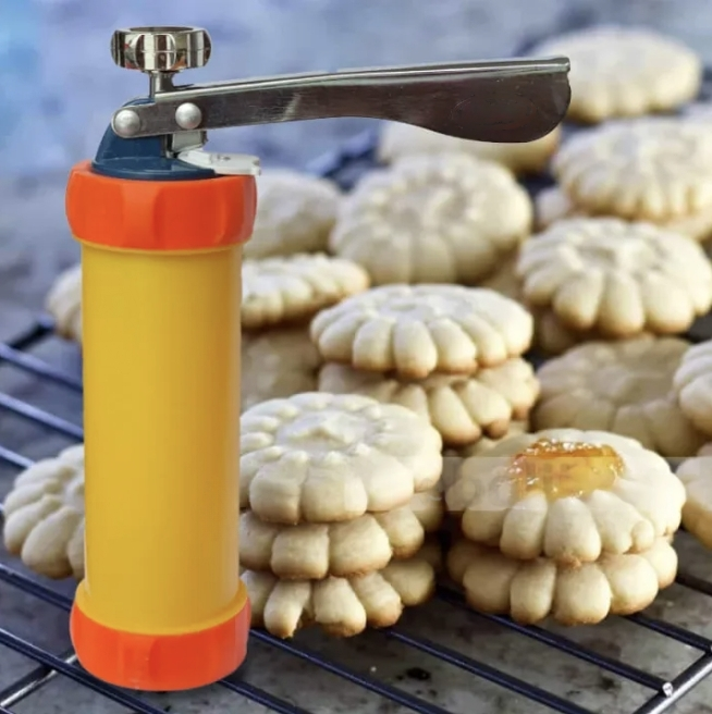 Tazeet Biscuit Cookie Maker Press Machine – Versatile Pastry Decorating Gun for Noodles, Snacks, and Cake Decorating