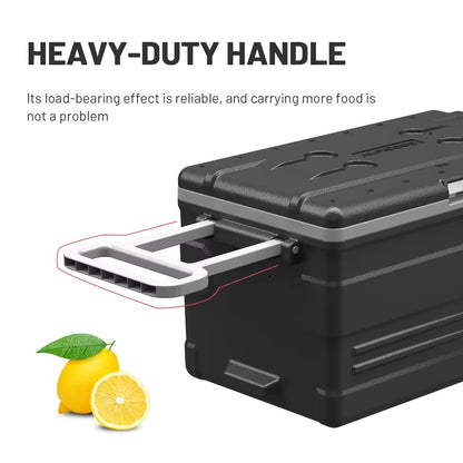55L / 65L Portable Car Refrigerator – LED Control Panel & Trolley - product image 4