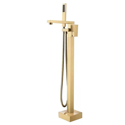 Freestanding Bathtub Faucet – Single Handle, 360° Swivel Spout & Hand Shower - product image 3