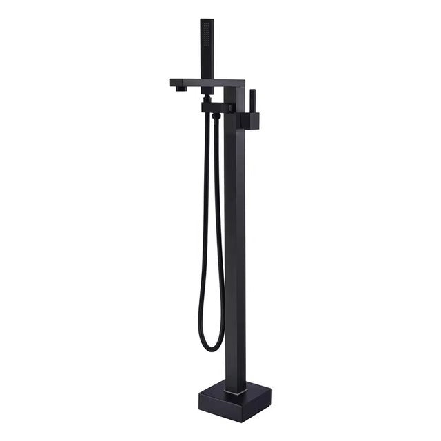 Freestanding Bathtub Faucet – Single Handle, 360° Swivel Spout & Hand Shower - product image 4