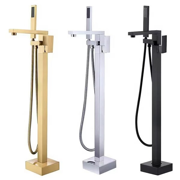 Freestanding Bathtub Faucet – Single Handle, 360° Swivel Spout & Hand Shower - product image 5