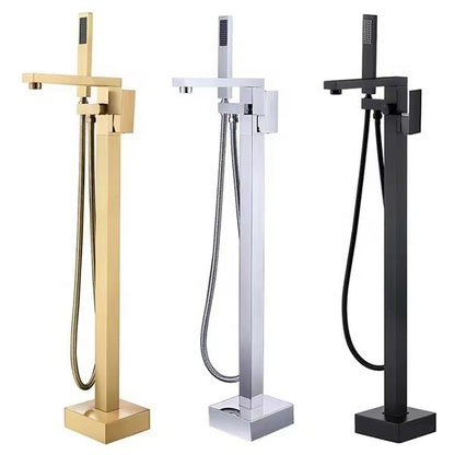 Freestanding Bathtub Faucet – Single Handle, 360° Swivel Spout & Hand Shower - product image 5