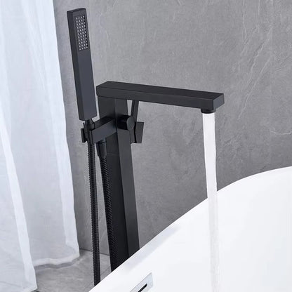 Freestanding Bathtub Faucet – Single Handle, 360° Swivel Spout & Hand Shower - product image 7