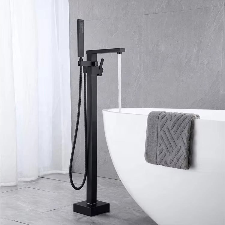 Freestanding Bathtub Faucet – Single Handle, 360° Swivel Spout & Hand Shower - product image 8