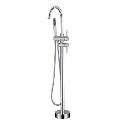 Freestanding Bathtub Faucet Tub Filler – Dual Handle with Handheld Shower - product image 1