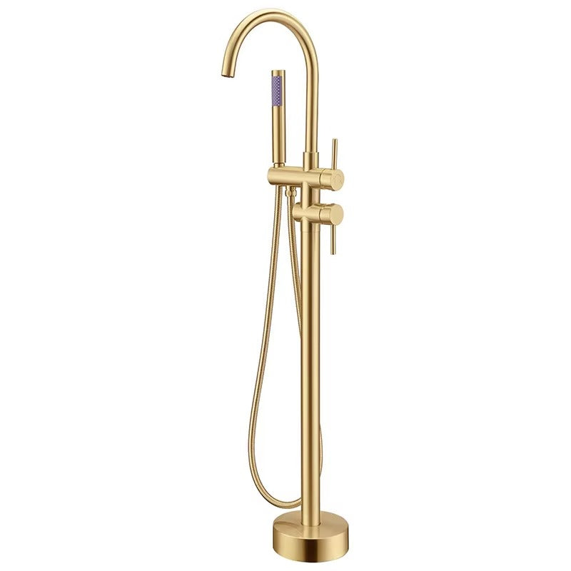 Freestanding Bathtub Faucet Tub Filler – Dual Handle with Handheld Shower - product image 3