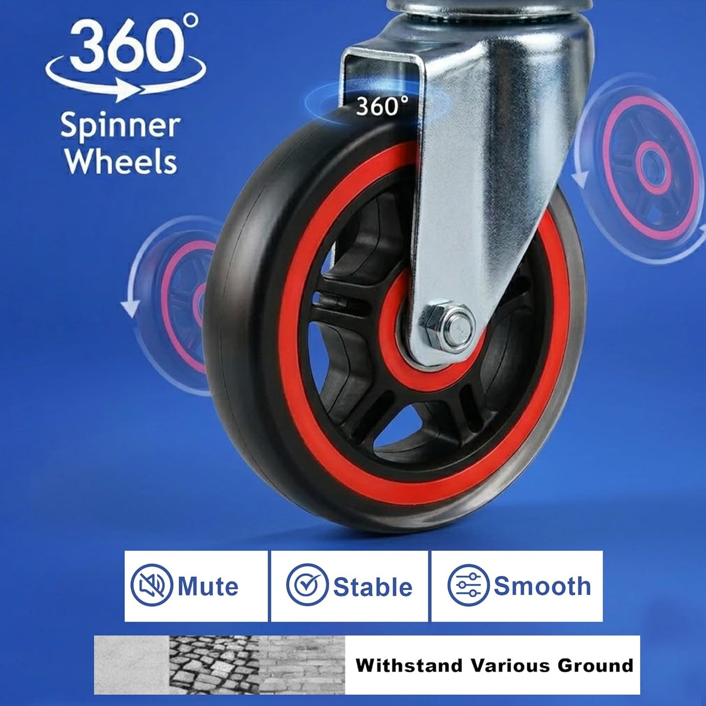 Heavy-Duty Platform Trolley 300kg with Foldable Handle - product image 2