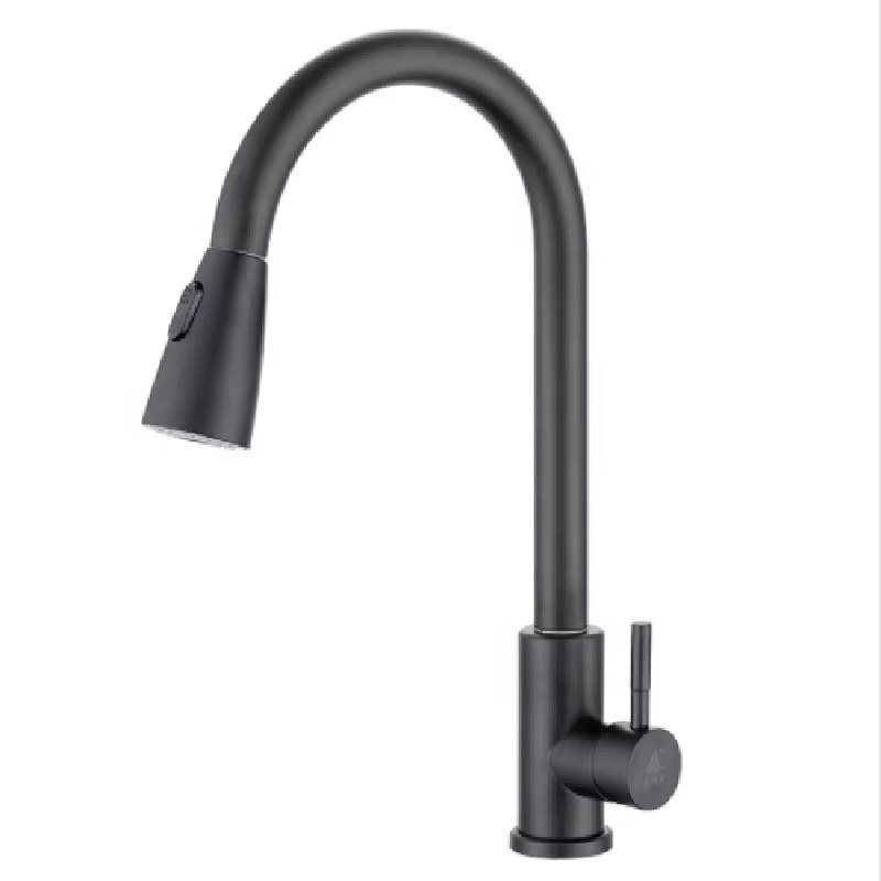 Kitchen Faucet with Pull-Down Sprayer – High Arc Stainless Steel Mixer Tap - product image 4