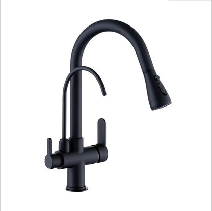 Kitchen Faucet with Pull-Down Sprayer – High Arc Stainless Steel Mixer Tap - product image 7