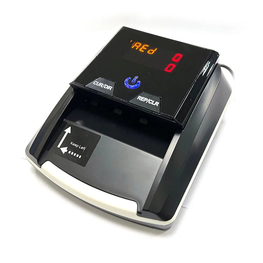 Mini portable currency counter with built-in display and battery